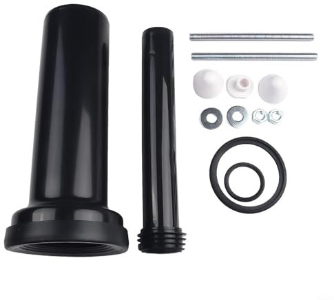 Hasaller Tuyau de raccordement pour réservoir de toilettes - Cadre de réservoir mural - Tuyaux de raccordement avec rallonge de tuyau de chasse d'eau