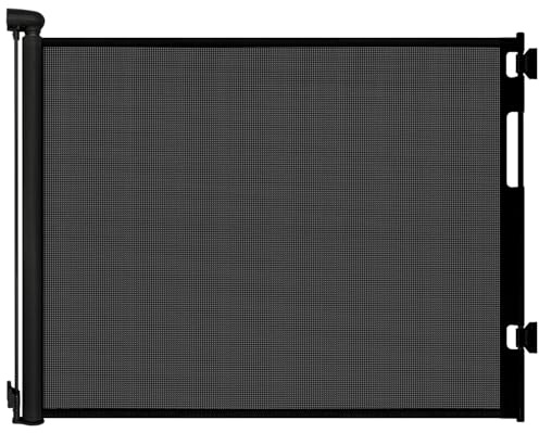 Retractable Baby Gates for Doorways, 55 Wide x 33 Tall Mesh Dog Gate