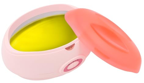 Scaldacera elettrico per bagno di paraffina, 4400 ml, con funzione di riscaldamento/isolamento, bagno di paraffina per mani e piedi, con piastra termica (rosa)