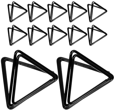 PACKOVE Portatarjetas de Mesa Triangulares de Metal Negro Soporte para Tarjetas y Números de Mesa 36 Unidades para Bodas Fiestas y Oficina Foto Clips Portafotos Versátiles