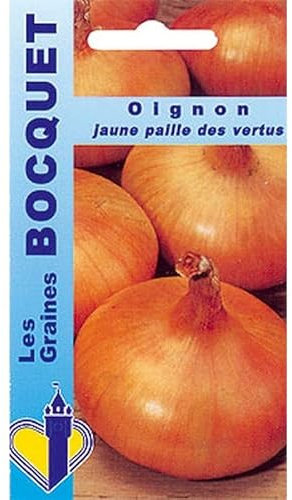 Sachet de graines de Oignon jaune Paille des Vertus - 4 g - légume racine - LES GRAINES BOCQUET