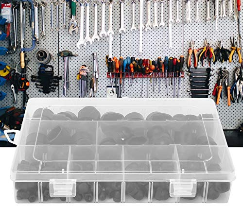 Mutterdeckelschrauben Kappe, 145 Stück, Gummi Sechskantmutterdeckelschrauben Schutzkappe, M4 M5 M6 M8 M10 M12, Kunststoff Sortiment mit Aufbewahrungsbox