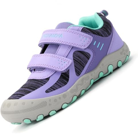 Mishansha Sport Shoes Bambini Bambina Scarpe da Ginnastica Running Basse Basket Outdoor Fitness Ultraleggero Gomma Anti Scivolo Primavera Scarpe da Scuola, Violachiaro 24 EU