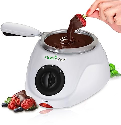 NutriChef PKFNMK14.5 Electric Fondue Set for Melting and Warming Chocolate, One Size