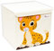 INTIRILIFE Aufbewahrungsbox mit Deckel für Kinder - 35 x 33.5 x 33 cm - Motiv Tiger - Würfel Box Behälter für Spielzeug Decken Kleidung kompatibel mit Kallax Regalen