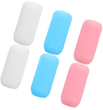 Alipis Coperture Elastiche in Silicone 6 Pezzi per Bottiglie da Viaggio, Anti-Perdita, Facili da Usare, per Shampoo e Lozione
