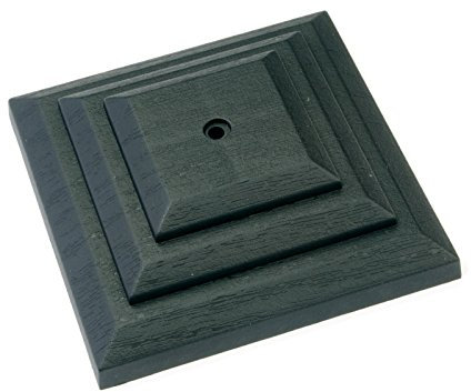 5 x Linic Plastic Fence Post Caps, Black, 3, Rot Proof. (GT0043). UK Made. Free UK Postage