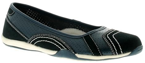 Strollers Jackie Womens Flat Shoes Navy 7 UK