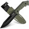 Golden Bird Outdoor messer D2 Stahl mit Kydex Holster, Jagdmesser feststehende klinge, Überlebensmesser, Bushcraft messer, Gürtelmesser schwarz