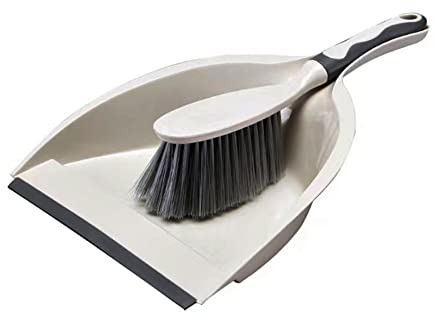 WYNOTT Juego de escoba y recogedor, juego de cepillos y sartenes para el polvo con cepillo, escoba de mano y sartenes para el hogar, cocinas, sofá, escritorio, suelo, mascotas, teclado, etc