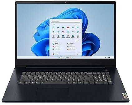 Lenovo Ideapad 3 17IAU7 17 Inch Laptop - (Intel Pentium 8505, 4GB RAM, 128GB SSD, Windows 11, Abyss Blue) - 82RL006LUK