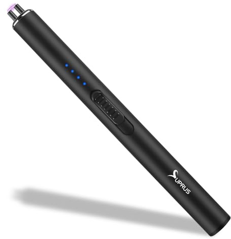 SUPRUS Electric Lighter Windproof Flameless USB-C Arc Rechargeable Lighter with Safety Lock