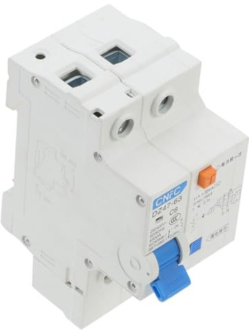 iplusmile Miniatur Schutzschalter 6A Kompakter Leitungsschutzschalter Für Haushaltsstromkreis Fehlerstromschutzschalter Für Elektrische Geräte 2 Polig 220V Sichere Elektrische