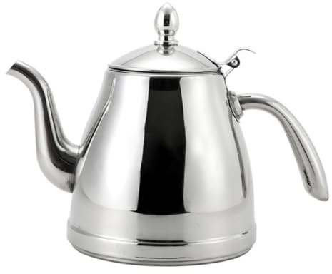 Ipetboom Stainless Steel Tea Kettle Filter 1.5l Long Spout Water Boil Kettle Practical Teakettle for Induction Cooker Home Use