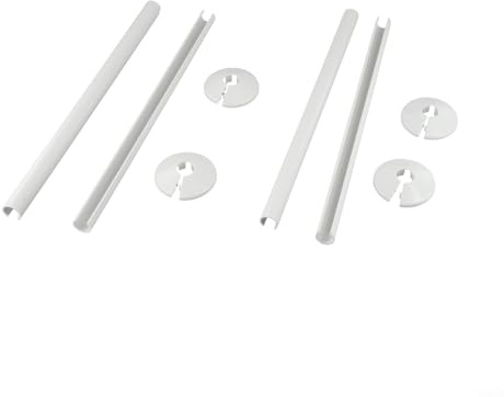 Eawfgtuw Plaque de plafond ronde noire en polyuréthane - 33 cm - Style victorien - Pour montage sur pied de lampe ou ventilateur - Étanche