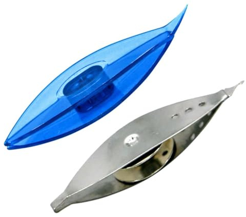 Alipis 2 pièces Lot de Navettes de Tissage Métal et Plastique pour Tricot DIY Outils de Loisirs Créatifs Conception Antidérapante pour Tricotage et Tissage Facile