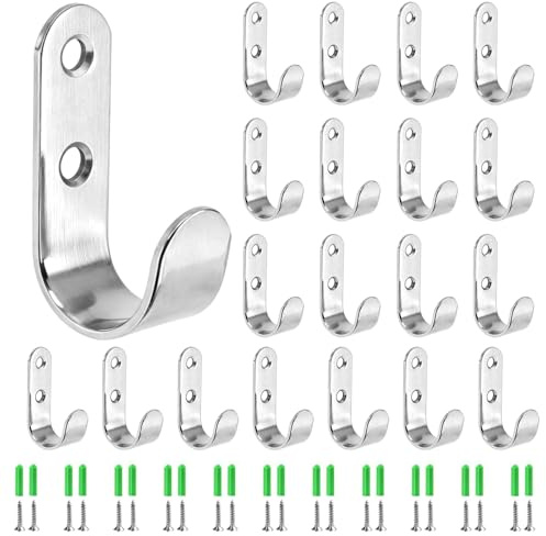 TFLPUO 40 ganci per teloni, ganci a rete in acciaio inox, ganci di fissaggio per teloni, rimorchi, teloni, accessori per auto, camion, teloni, auto