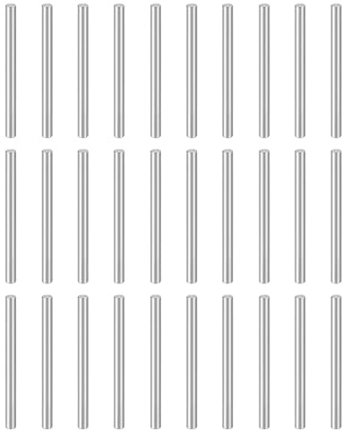 QUARKZMAN 50Pcs Perno Cilindrico M3(3mm) x 40mm Acciaio Inox 304 Supporto Mensola Elemento Di Fissaggio Per Dispositivi Metallici Mobili In Legno Montaggio Fai Da Te, Argento
