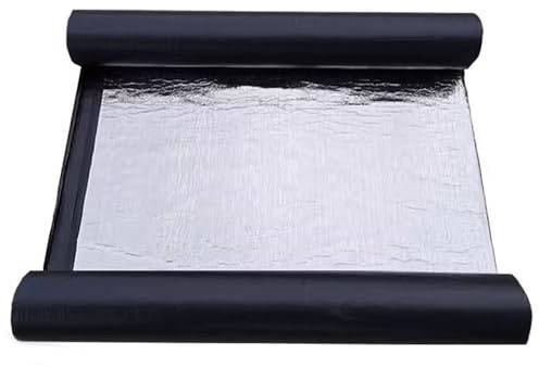 Genérico 50cm Ancho Tejado Tela Asfaltica Autoadhesiva Impermeable, 1.5mm Techo Cinta Selladora Aluminio Butilo Adhesiva, Banda Bituminosa de Reparación para Terraza Tejado Goteras(30cmx3m)