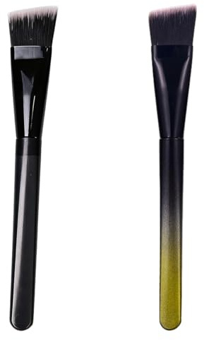 PHYNDR 2 Pinceles De Maquillaje, Pincel Para Base De Maquillaje, Para Pulir, Puntear, FáCiles De Limpiar, Una Mezcla Perfecta, Perfectos Para Cualquier Look