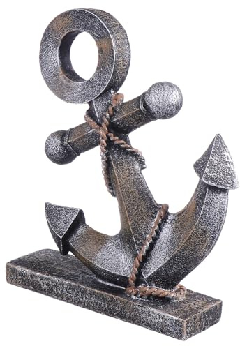 SUPVOX Retro Style Resin Ornament Anchor Boat Anchor Model Desktop Decor Lightweight and Portable Home Decoration Unique and Special Nautical Home Accessory