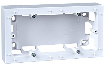 Schneider Electric - Odace Styl, boîte pour montage en saillie Blanc, 2 postes entraxe 71mm - S520764