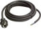 as - Schwabe Gummi-Anschlussleitung, 4,5 m H07RN-F 3G1,5 Verbindungskabel, Schutzkontaktstecker mit Leitung, Strom-Kabel mit Aderendhülsen, 230V, 16A, IP44, Schwarz, 60379