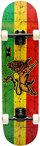 Krown Trinity Rasta Complete Skateboard, 7,75 x 31,5