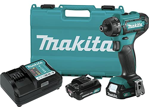 Makita FD10R1 12V max CXT® Lithium-Ion Cordless 1/4 Hex Driver-Drill Kit (2.0Ah)