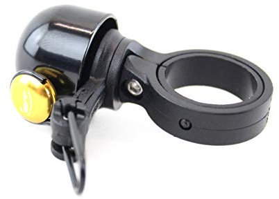 Contec Fahrrad Glocke 'Diamond Bing' schwarz/Gold - E-Bike