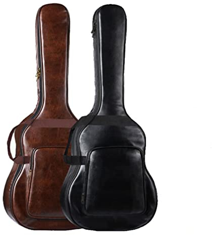 Vaguelly Tasche Für Akustikgitarre Doppelschulter-gitarrentasche Folk-gitarrentasche Mit Seitengurten Seitentasche Geeignet Für Akustikgitarren