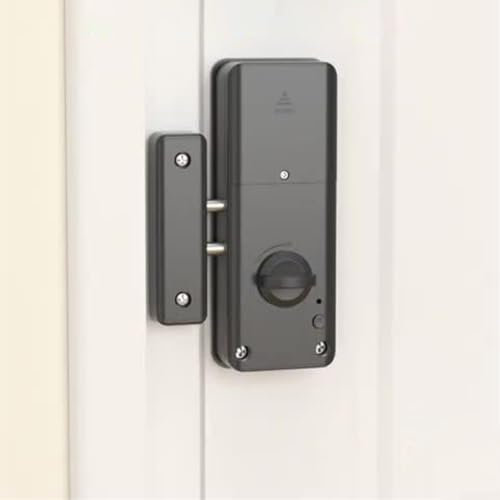 Verrou de porte invisible, serrure électronique de porte en bois avec installation sans perforation et technologie électronique avancée