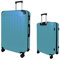MY TRAVEL BAG Hartschalen-Koffer Reisekoffer ABS Koffer (Handgepäck-Mittel-Groß-Set) 4 Doppel-Rollen Trolley (Türkis, Handgepäck (55cm))