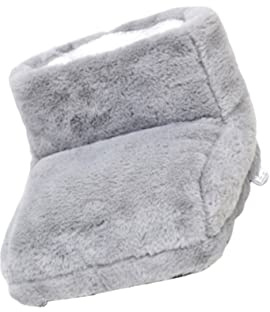 AOKWAWALIY USB warme schuhe elektrischer Fußwärmer warmer Fuß Kalender USB-Heizkissen Hand Plüsch Hausschuhe Heizung warmes Fußmassagegerät Slipper Heizmatte USB-Plüschschuhe Heizschuhe Grey