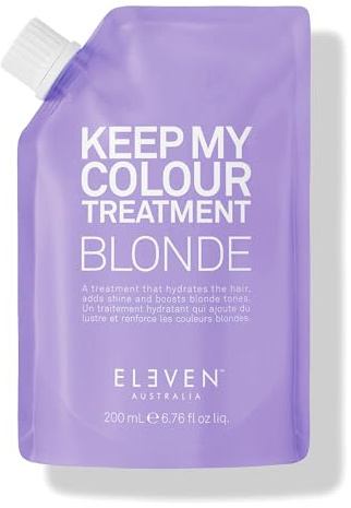 ELEVEN AUSTRALIA Keep My Colour Treatment Blonde | Sorgt für kühle Blondtöne durch reduzierung der Orange & Gelbpigmente im Haar - 200 ml Pouch