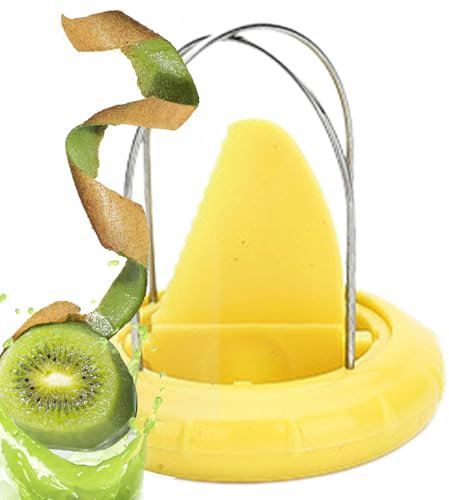 Kiwi Schneider - Pelapatate, pratico strumento per sbucciare frutta, in acciaio inox | Utensile e affettatrice per frutta , utensili da cucina lavabili in lavastoviglie per kiwi, arance e molto