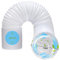 SKYYUE Tubo Scarico Climatizzatore Portatile Tubo Condizionatore, Tubos di Sfiato Estensibile Lungo 2M/3M Diametro 13cm/15cm, Aria Condizionata Portatile Tubos per Sistema di Ventilazione (150mm, 2M)
