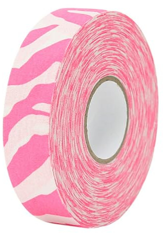 NexusGoods Grip-Tape, Tape Sportivo, Nastro Autoadesivo Antiscivolo 25m X 25mm per Hockey su Ghiaccio/Golf/Tennis/Squash/Badminton/Calisthenics/Fitness/Manubri (Rosa con Bianco,25m x 25mm)