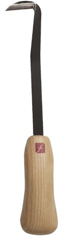 FLEXCUT Wood Carving Knives | Mini-Draw Knife | 1095 High Carbon Steel Blade | Ergonomic Ash Handle | 1 inch | KN17 | Made in the U.S.A