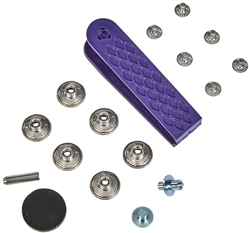 Prym 622239 Nähfrei-Jeansknopf Sterne offen 17 mm altmessing/mattweiß, Metal