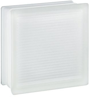 Design Glasbausteine Xenon 2-seitig satiniert 19x19x8 cm - 5 Stück
