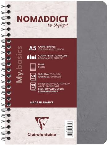Clairefontaine 785365C - quaderno spirale A5 14,8x21 cm 100 p righe 90g