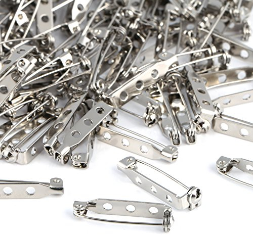 Kesote 200 Stück Broschennadeln Sicherheitsnadeln für Schmuck Handwerk, 25mm