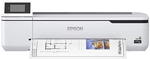 Epson SureColor SC-T3100N Tinten-Großformatdrucker für CAD/GIS/POS (Drucke bis DIN A1+, Rollendrucke bis 24 Zoll (61 cm/A1+), WiFi, Ethernet) weiß