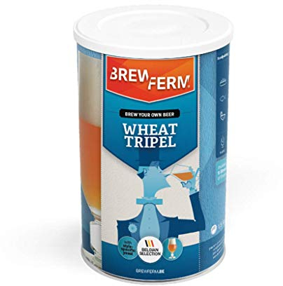 Brewferm - Bierkit Wheat Tripel - Bierbrauset Zum Selber Brauen - 15 Liter - Ein goldenes Bier mit einem subtilen, würzigen Aroma