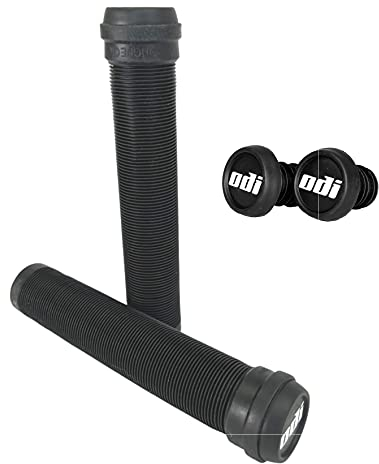 Odi SLX Soft BMX Dirt Stunt-Scooter Griffe 160mm mit Barends + Fantic26 Sticker (Schwarz)