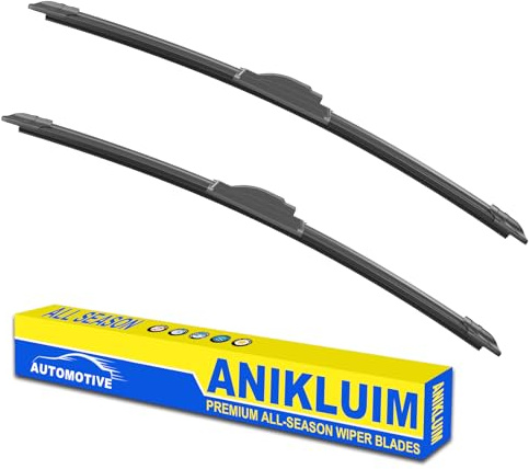 OEM Quality 18 + 18 Premium All-Seasons Durable Stable and Quiet Windshield Wiper Blades-J Hook Wipers(Set of 2)
