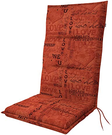 Doppler / Hochlehner Spot/Gartenstuhlauflage/Hochlehner/Orange Love/ca. 119 x 48 x 5 cm
