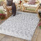 payé Outdoor Teppich Wetterfest - 160x230cm - Grau Weiß - Ethno Look - Teppiche für Terrasse Balkon Garten Indoor