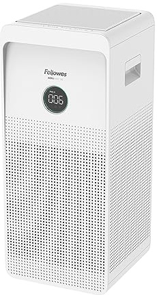 Fellowes Air Purifier for Office Use - AeraMax SE Ultra Quiet Air Purifier with H13 HEPA Filtration & Real Time Air Quality Display - Room Size 50m²-80m² - Removes 99.95% of Smoke, Odours, Pollen